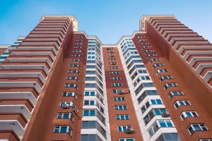 Modern apartment building
