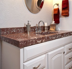 Concrete Countertop in Bathroom Concrete Countertop in Bathroom